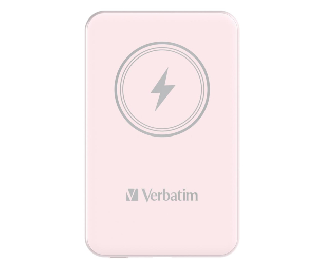 Verbatim Charge 'n' Go Magnetic Wireless Power Bank 5000mAh różowy - 1236527 - zdjęcie 2